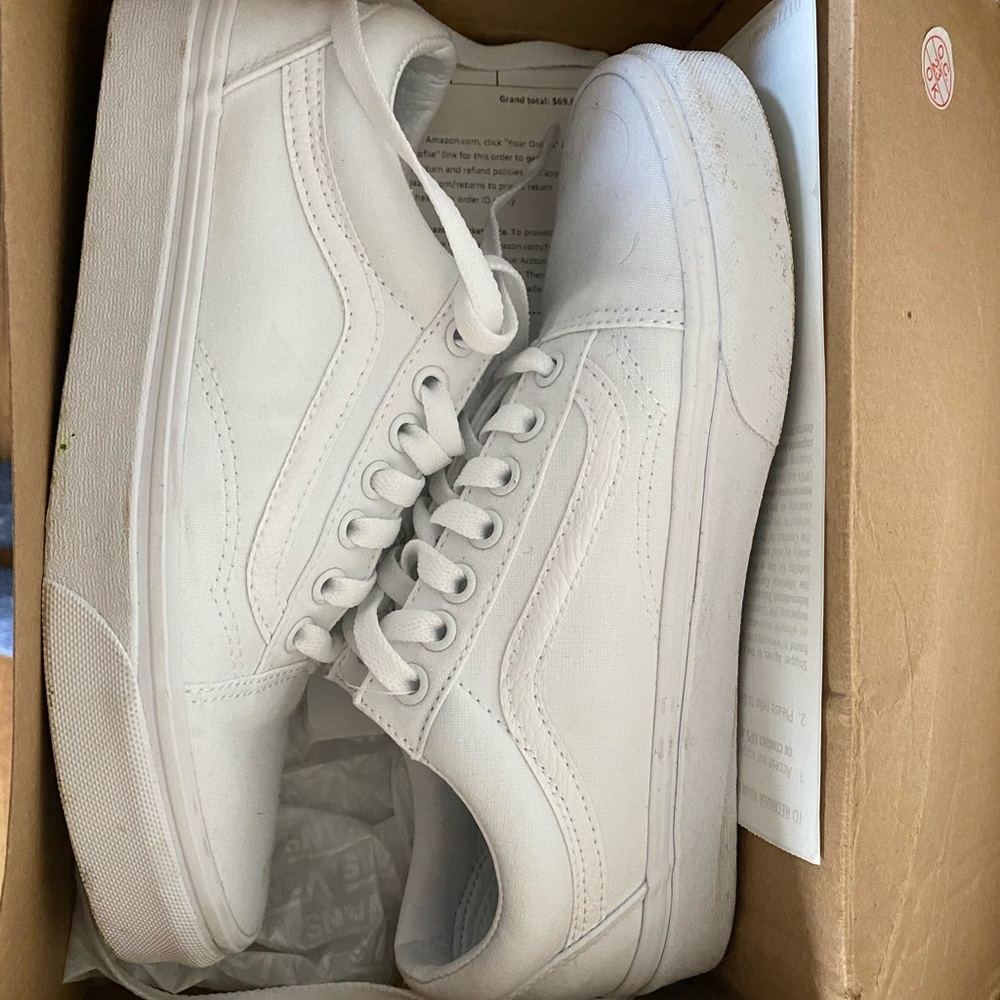 White Vans Sneakers
